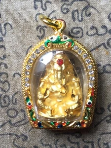 Seltener magischer hinduistischer Gott Ganesha heiliger Anhänger kraftvoller Erfolg Thai Buddha Amulette - Bild 1 von 7