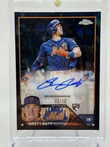 2023 Topps Chrome Update Series Sapphire Edition Brett Baty Black Auto /10 🔥🔥 - Picture 1 of 3