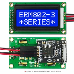 Blue IIC/I2C/TWI 8x2 Serial Character LCD Module Display for Arduino w/Library - Picture 1 of 3