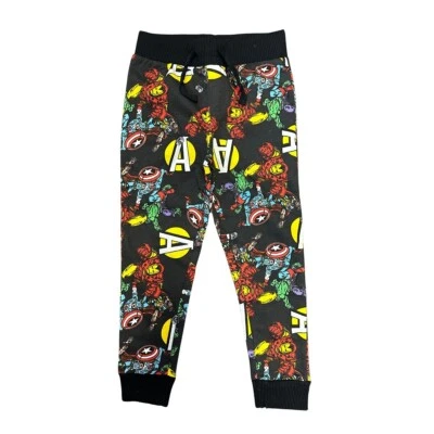 Boys' Jogging Pants. Avengers, Black Color. For Ages 4 To 7 - Image 1 of 2