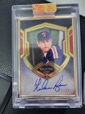 2020 Topps Nolan Ryan Gold Framed Hall of Fame  Auto 21/25 Rangers