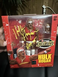Hulk Hogan Signed WWE Storm Collectibles Ringside Exclusive 1 of 1000 WWF + COA - Picture 1 of 2