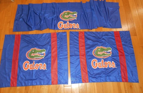 Sports Coverage Sidelines FLORIDA GATORS Valance Sham Pillow Cases NCAA College Cover