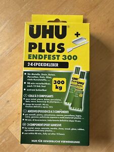 UHU plus Endfest 300 neu  2 X 75ml 2 K-Epoxitkleber Gewerbepackung