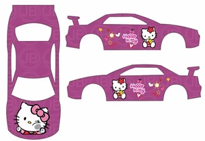 Universal Hello Kitty V2 white toner water slide decal For 1/64  custom diecast - Picture 1 of 1