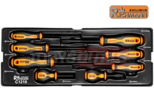 Module insert pour servante 8 tournevis aimantés plats et cruciformes C1210 - Picture 1 of 6