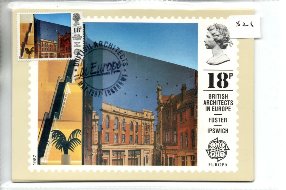 GB - PHQ card (521) 1987 -  Europa - Architecture - Front - FDI/SHS - comp. set - Image 1 of 1