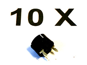 Transistorfassung, Transistorsockel, 3pol. TO5-92 Lumberg,TH3, Messing, 10 Stück