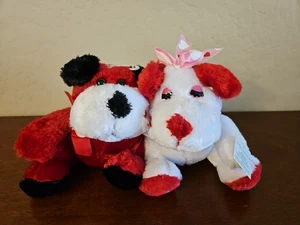 Dan Dee KISSING COUPLE PUPPIES DOGS 6" Plush Stuffed Animal - Picture 1 of 4