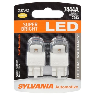 SYLVANIA 7444 T20 ZEVO LED Amber Bulbs – Bright Park & Turn Signal (2 Pack) - Image 1 of 4