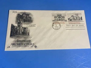 AMERICAN ARCHITECTURE - FIRST DAY OF ISSUE - 1980 -  ENVELOPE - Picture 1 of 3
