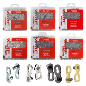SRAM 8/9/10/11 Speed Chain 114 Links / Missing Links MTB Road Bike Silver/Grey - Picture 1 of 11