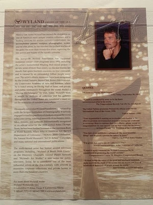 Litografía noche estrellada firmada por Robert Wyland Orcas.  Nuevo en marco.  Precintado Foto 1 de 3