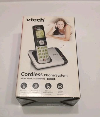 VTech CS6719 Cordless Telephone Silver/Black. New. - Изображение 1 из 3