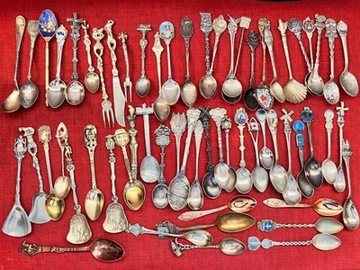 MEZCLA 60 ORNAMENTADAS Demitasse y Pequeño RECUERDO Plateado Artesanía/RASPA Holanda, ITALIA Foto 1 de 4