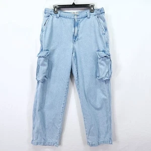 Madewell Jeans Damen 31Low Slung Cargo Wide Leg Jeans High Rise Baggy Denim - Bild 1 von 18