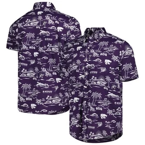 Men's Reyn Spooner Purple Kansas State Wildcats Performance Button-Down Shirt - Imagen 1 de 3