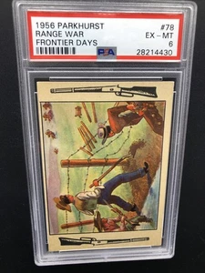 1956 PARKHURST V339-5 FRONTIER DAYS #78 RANGE WAR WATER RIGHTS PSA 6 EX-MT POP 2 - Picture 1 of 1