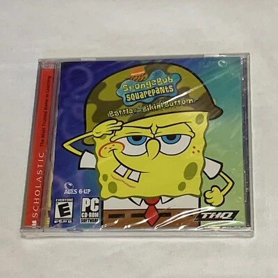 Spongebob Squarepants Battle For Bikini Bottom 2003 NEW SEALED PC-ROM Brand New - Image 1 of 3