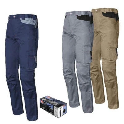 Pantaloni da lavoro Elasticizzati ISSA LINE Stretch 8731 Estivi Multitasche con  - Immagine 1 di 4