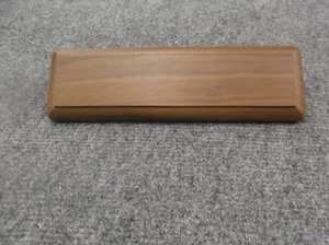 quality walnut desk wedge 6" wide x 2" tall includes lettered plate - Picture 1 of 3