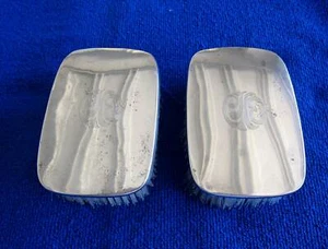 Sterling Silber Handbürste oval mit neuen Borsten - Bild 1 von 5