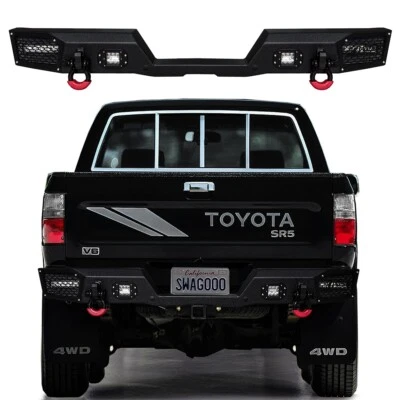 Vijay For 1989-1995 Toyota Pickup Rear Bumper with  LED Spotlights and D-Rings Foto 1 de 4