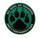 ROYAL NAVY AIRFORCE 814 SQN MERLIN MK2 HELI ONCE A TIGER PVC PATCH