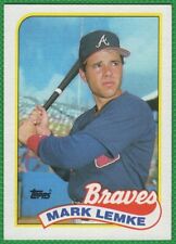 Mark Lemke - 1989 Topps #327 - Atlanta Braves Baseball Card
