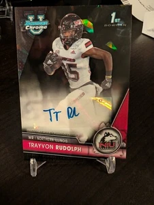 Trayvon Rudolph Zaffiro Nero Auto /10 2023 Bowman Cromo U Università - Foto 1 di 2