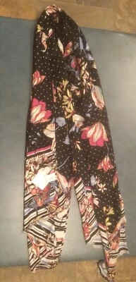Liz Claiborne NWT One Size Rectangular Multicolored Floral & Polka Dot Scarf - Image 1 of 4