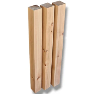 Holzpfosten Lärche 70x70 mm | 80 cm 100 cm 150 cm 200 cm | Pfosten Zaun - Bild 1 von 35