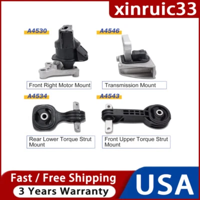 Montaje de motor y transmisión 4 piezas para Honda Civic 2006 2007 2008 2009 2010 1,8 L Foto 1 de 4