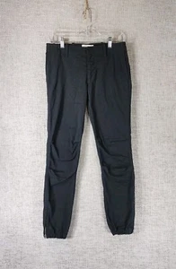 Nili Lotan französische Militärhose Damen 2 Carbon schwarz Jogger-Stil Reißverschluss Knöchel - Bild 1 von 14