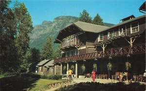 Lake McDonald Hotel, Glacier National Park Montana Vintage PC - Bild 1 von 2