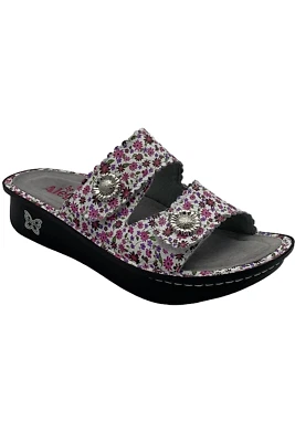 Sandalias deslizantes ajustables de cuero Alegria Sandra Precious Foto 1 de 3