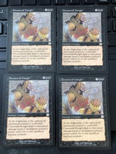 Unnatural Hunger X4 Mercadian Masques various condition see pics Front Back/back