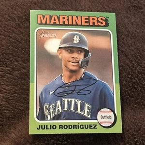 2024 Topps Heritage-JULIO RODRIGUEZ-#286 MINT - Pack Fresh - Free Shipping - Picture 1 of 6