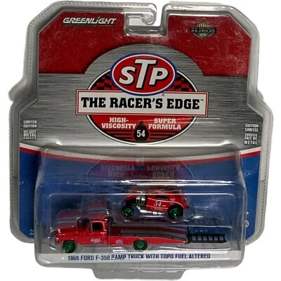 Greenlight HD Trucks 1968 FORD F350 RAMP TRUCK w/ TOPO Green Machine CHASE HTF - Image 1 of 2