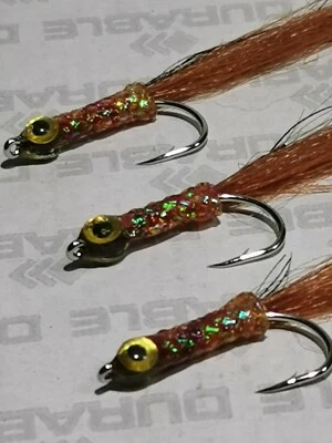 3x baby mullet ell Saltwater flies fishing 10cm long size1/0 orvis sea fly,NEW - Image 1 of 4