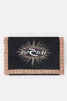 RIP CURL ARCHIVE CORD SURF WALLET WASHED BLACK NEW MEN TRIFOLD MULTIPLE CARD - Image 1 of 4