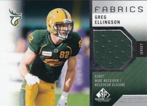 2021 Upper Deck CFL SP Game Used #GE Greg Ellingson Jersey