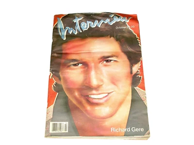 Interview Magazine Richard Gere October 1983 Volume 13 Issue 10 Andy Warhol 17" - Image 1 of 4
