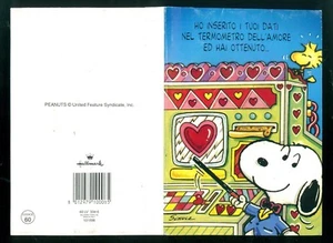 PEANUTS SCHULZ SNOOPY GRUSSKARTE GIFT CARD POP UP HALLMARK 80er LIEBE - Bild 1 von 2