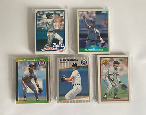 Detroit Tigers 1989 Topps, Score, Donruss, Fleer, Bowman base team sets-5 sets