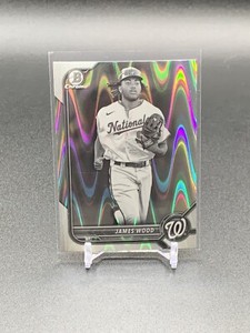 2022 Bowman Draft James Wood Ray Wave Refractor #BDC-171 | Washington Nationals