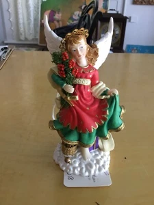 INGRIDS KUNST ENGEL FIGUR ENGEL NEBEN MIR REBECCA (Wächterin der Yuletide Freude) - Bild 1 von 4