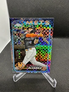 2024 Topps Chrome #188 Francisco Alvarez X-Fractor Card New York Mets - Picture 1 of 2
