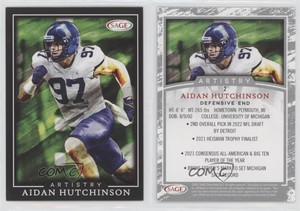 2022 SAGE Artistry Aidan Hutchinson #2 Rookie RC