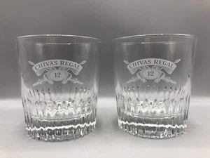CHIVAS REGAL (SET OF 2) Vintage Scotch Whiskey Glasses Made by VONPOK of Italy - Picture 1 of 6